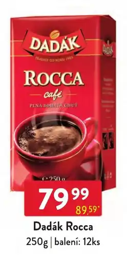 Qanto Dadák Rocca café nabídka
