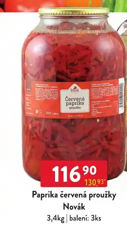 Qanto Novák paprika červená proužky nabídka