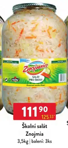 Qanto Znojmia školní salát nabídka