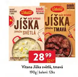 Qanto Vitana Jíška světlá, tmavá nabídka