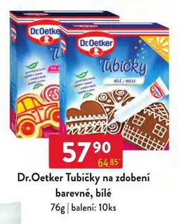 Qanto Dr.Oetker Tubičky na zdobení barevné, bílé nabídka
