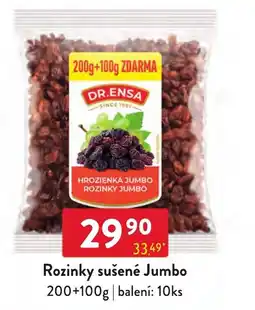 Qanto Dr. Ensa rozinky sušené jumbo nabídka