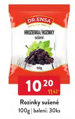 Qanto Dr. Ensa rozinky sušené nabídka