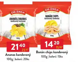 Qanto Dr. Ensa banán chips kandovaný nabídka