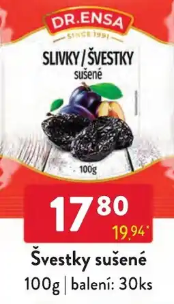 Qanto Dr. Ensa švestky sušené nabídka