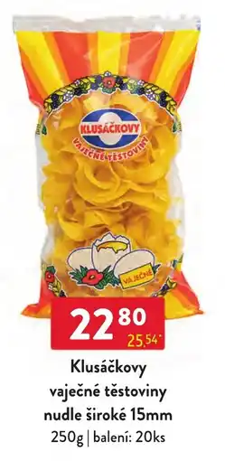 Qanto Klusáčkovy vaječné těstoviny nabídka
