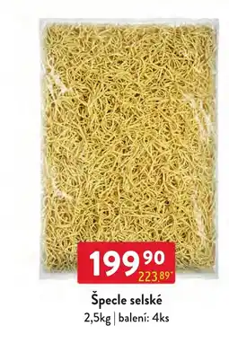 Qanto Špecle selské nabídka