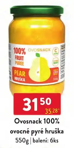 Qanto Ovosnack 100% ovocné pyré hrůška nabídka