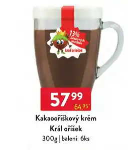 Qanto Kráľ oříšek kakaooršíškový krém nabídka