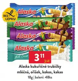Qanto Alaska kukuřičné trubičky mléčná, oříšek, kokos, kakao nabídka