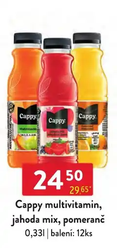 Qanto Cappy multivitamin, jahoda mix, pomeranč nabídka