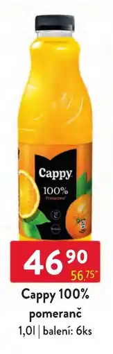 Qanto Cappy 100% pomeranč nabídka