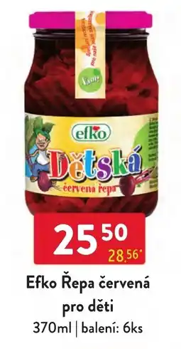 Qanto Efko Řepa červená pro děti nabídka