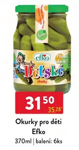 Qanto Efkó dětské okurky nabídka
