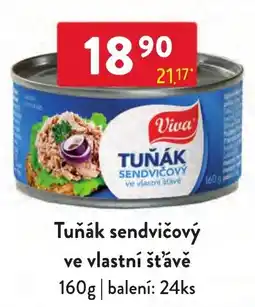 Qanto Viva tuňák sendvičový ve vlastní šťávě nabídka