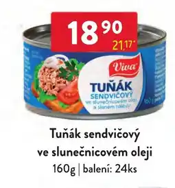 Qanto Viva tuňák sendvičový ve slunečnicovém oleji nabídka