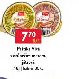 Qanto Paštika Viva s drůbežím masem, játrová nabídka