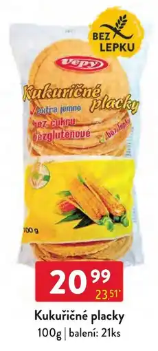 Qanto Vepy kukuričné placky nabídka