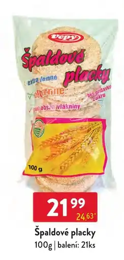Qanto Vepy špaldové placky nabídka