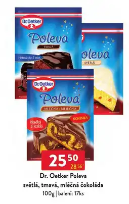 Qanto Dr. Oetker Poleva světlá, tmavá, mléčná čokoláda nabídka