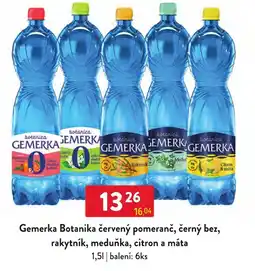 Qanto Gemerka Botanika červený pomeranč, černý bez, rakytňík, meduňka, citron a máta nabídka
