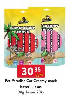Qanto Pet Paradise Cat Creamy snack nabídka