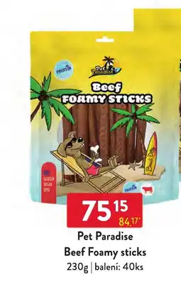 Qanto Pet Paradise Beef Foamy sticks nabídka