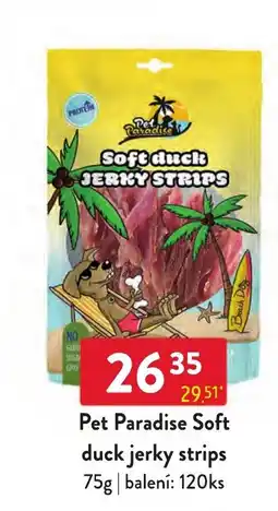 Qanto Pet Paradise soft duck jerky strips nabídka