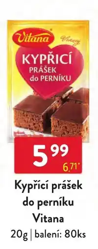 Qanto Vitana kypřicí prášek do perníku nabídka