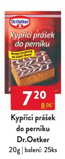 Qanto Dr.Oetker kypřicí prášek do perníku nabídka