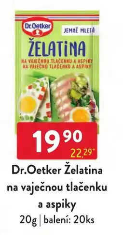 Qanto Dr.Oetker Želatina na vaječnou tlačenku a aspiky nabídka