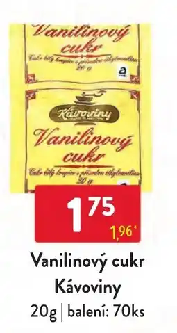 Qanto Kávoviny Vanilinový cukr nabídka