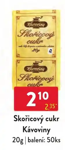 Qanto Kávoviny skořicový cukr nabídka