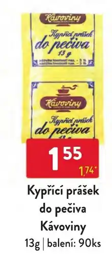 Qanto Kávoviny kypřicí prášek do pečiva nabídka