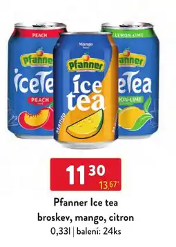 Qanto Pfanner ice tea broskev, mango, citron nabídka