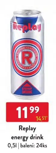 Qanto Replay energy drink nabídka