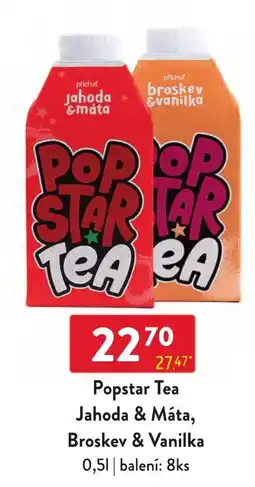 Qanto Popstar Tea Jahoda & Máta, Broskev & Vanilka nabídka