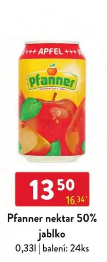 Qanto Pfanner nektar 50% jablko nabídka