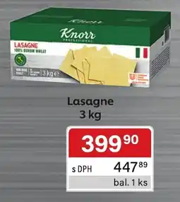 Qanto Knorr lasagne nabídka