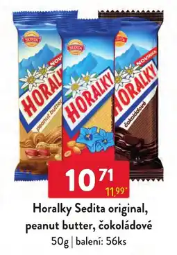 Qanto Horalky Sedita original, peanut butter, čokoládové nabídka