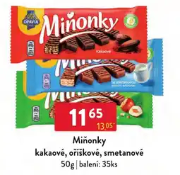Qanto Miňonky kakaové, oříškové, smetanové nabídka