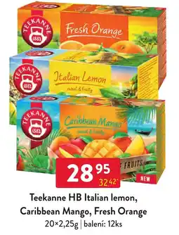 Qanto Teekanne HB Italian lemon, Caribbean Mango, Fresh Orange nabídka