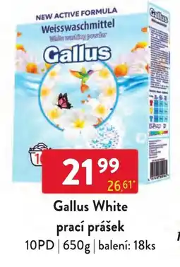 Qanto Gallus White prací prášek nabídka