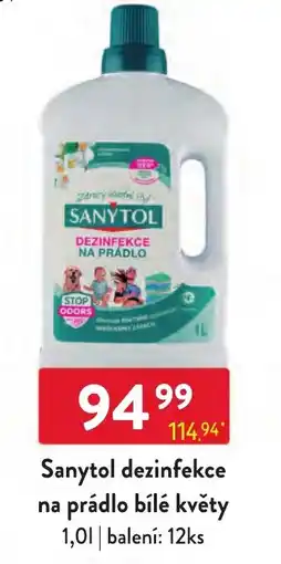 Qanto Sanytol dezinfekce na prádlo bílé květy nabídka