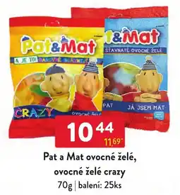 Qanto Pat a Mat ovocné želé, ovocné želé crazy nabídka