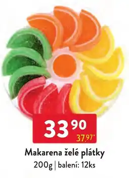 Qanto Makarena želé plátky nabídka