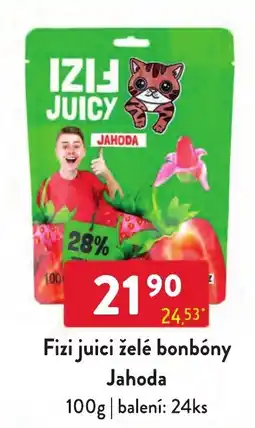Qanto Fizi juici želé bonbóny Jahoda nabídka