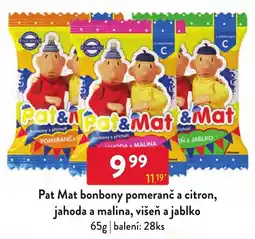 Qanto Pat Mat bonbony pomeranč a citron, jahoda a malina, višňa a jablko nabídka