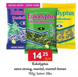 Qanto Eukalyptus extra strong, mentol, mentol-lemon nabídka