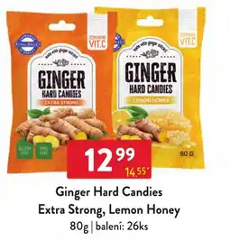 Qanto Ginger Hard Candies Extra Strong Lemon Honey nabídka